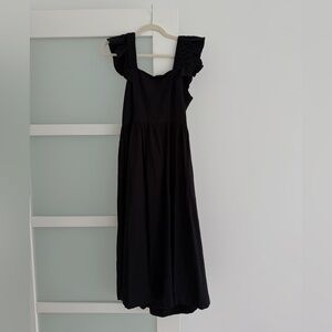 H&M Black Ruffle Sleeve Dress